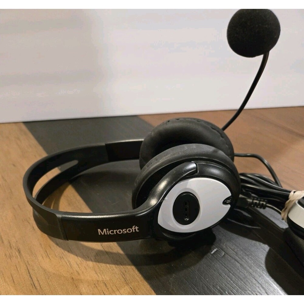 Microsoft LIFECHAT LX-3000 Black Headband Headsets EUC TESTED